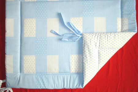NIEUW! Boxkleed Patch Sterretjes lichtblauw - Afbeelding 2