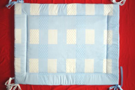 NIEUW! Boxkleed Patch Sterretjes lichtblauw - Afbeelding 3