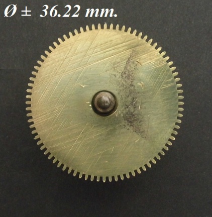 Veer trommel = Franse pendule = zonder veer=28388