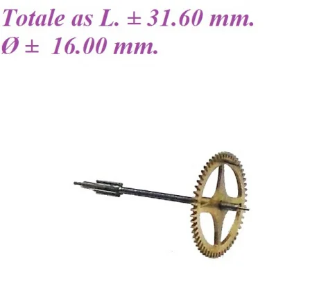 = Voorslagrad Franse pendule= 28474