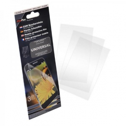 Display beschermfolie 3 stuks Universeel 112x64,5mm - Clear - nr. 1