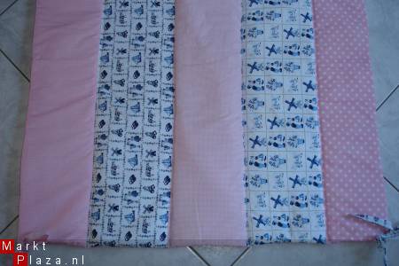 NIEUW! Boxkleed Holland Delfts blauw roze wit Polkadots - Afbeelding 2