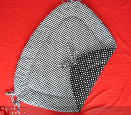 Boxkleed Bopita Driehoek zwart wit ruit Polkadots NIEUW! - nr. 1