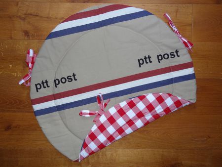 NIEUW! TRENDY! Rond Boxkleed ptt postzak dessin - nr. 1