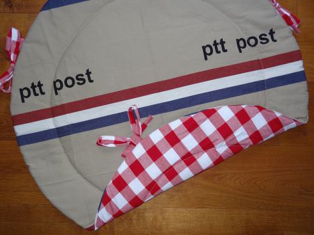 NIEUW! TRENDY! Rond Boxkleed ptt postzak dessin - Afbeelding 2