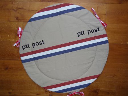 NIEUW! TRENDY! Rond Boxkleed ptt postzak dessin - Afbeelding 3