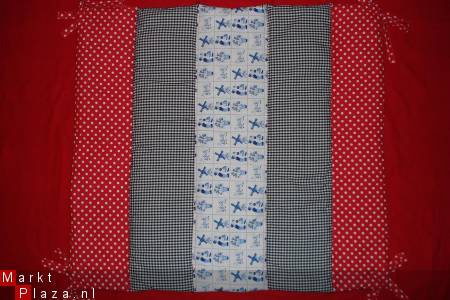 Boxkleed Holland rood wit Boerenbont Polkadots NIEUW! - Afbeelding 3