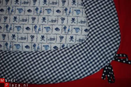 Boxkleed Bopita Driehoek Delfts blauw Boerenbont Dots NIEUW! - Afbeelding 3