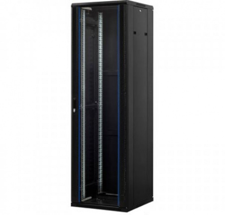 19inch serverkast patchkast 27U glazen deur BxDxH 600x600x1400mm