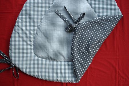 NIEUW! Boxkleed Bopita Driehoek grijs wit ruit dots 2 - Afbeelding 2