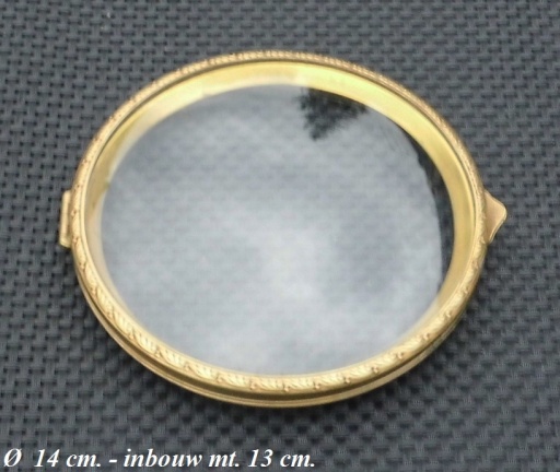 === Pendule deur = bol glas = oud = 28865