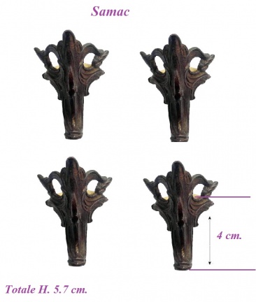 === 4 Klokstel pootjes = samac = oud === 29169