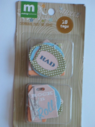 Making Memories chipboard tags