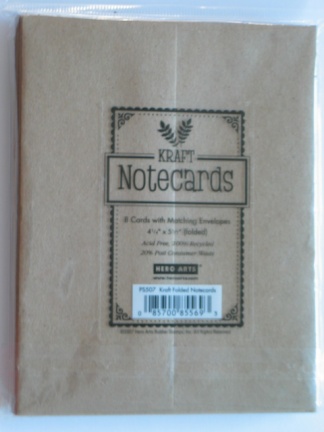 Hero arts kraft cards & envelopes