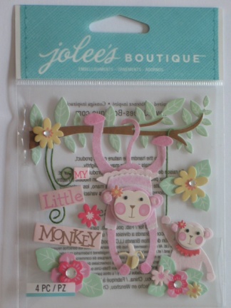 Jolee's boutique baby girl little monkey