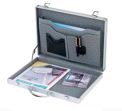 Compacte attache koffer / aktekoffer aluminium - nr. 1