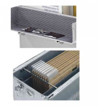 Aluminium piloten / hangmappen koffer - Afbeelding 2
