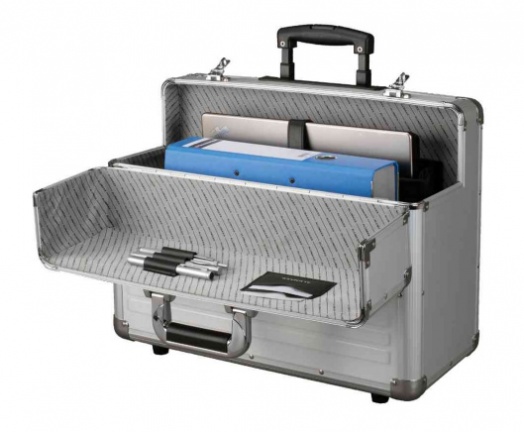 Piloten trolley koffer aluminium - Afbeelding 2