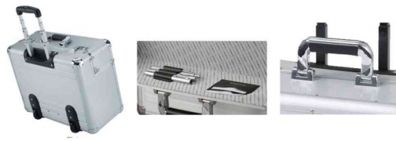 Piloten trolley koffer aluminium - Afbeelding 3