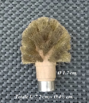 === Messing kopborstel = houten kern = nieuw === 29197