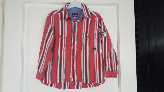 Pointer grijs shirt en rood grijze blouse maat 116 - Afbeelding 8