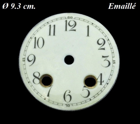 Wijzerplaat = Franse pendule = emaillé= 23332