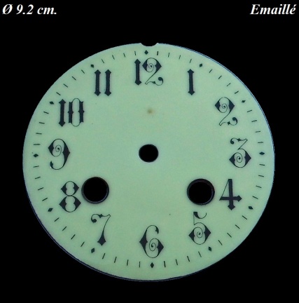 Wijzerplaat = Fr- pendule = emaillé = 29054