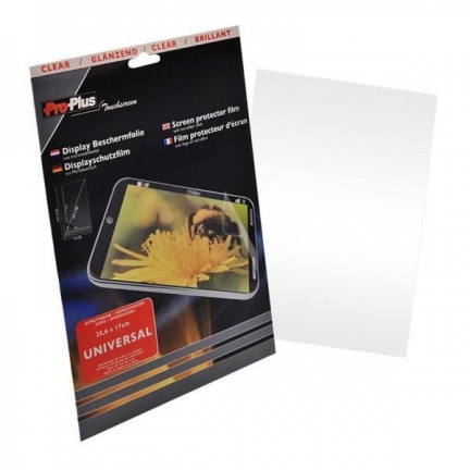Display beschermfolie 1 stuk Universeel 25,6x17cm - Clear - nr. 1