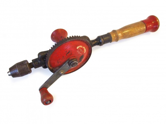 oude handboormachine