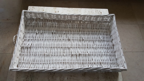 Riviera Maison wit rattan mand dienblad tray 80x50cm - nr. 1