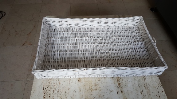 Riviera Maison wit rattan mand dienblad tray 80x50cm - Afbeelding 4