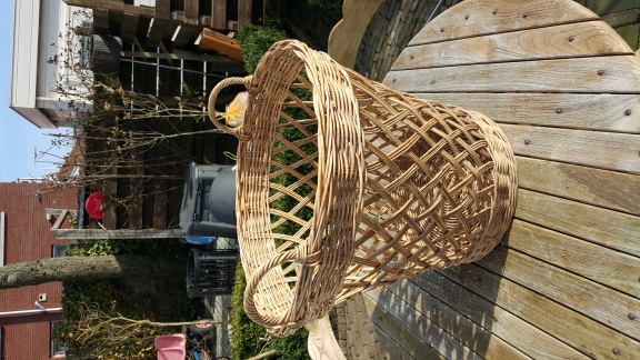Riviera Maison rustic rattan grote ronde mand diameter 55cm - Afbeelding 2