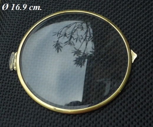 Pendule deur = bol geslepen glas = 29784