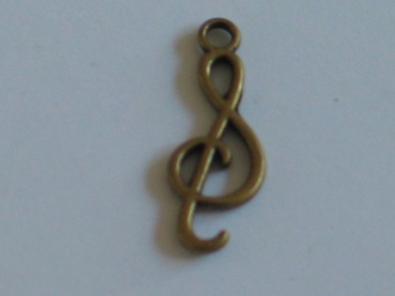 Bronze music note