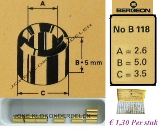 === Bergeon bouchons = =B118