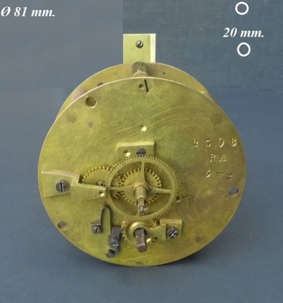=== Pendule uurwerk = Japy = oud === 29889