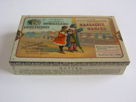 Oud Haagsche Hopjes blikje // antique dutch tin - Afbeelding 2