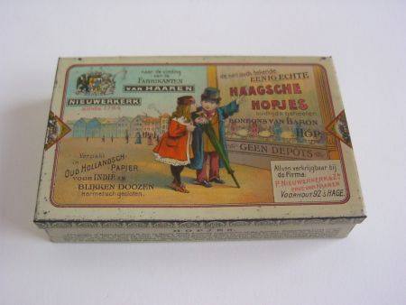 Oud Haagsche Hopjes blikje // antique dutch tin - Afbeelding 4