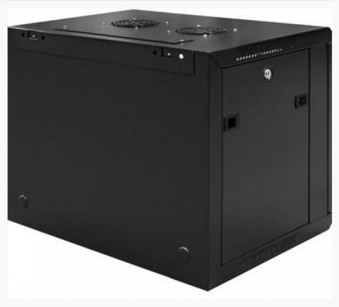 6U 19" Wandkast glazen voordeur (BxDxH) 560x460x368mm Ongemonteerd