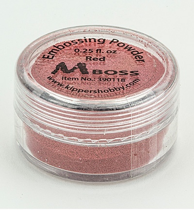 Stempel embossing poeder red - nr. 1