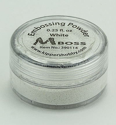 Stempel embossing poeder white - nr. 1