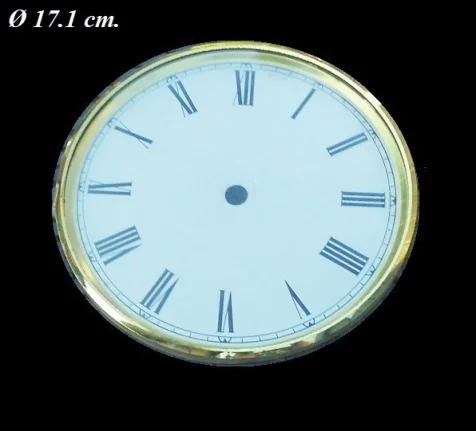 Pendule deur / wijzerplaat = bol glas = 32200