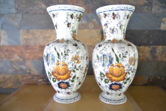 Prachtig H.Bequet - driedelig polychroom kaststel. >>> via www.MoleneindKringloop.nl - Afbeelding 6