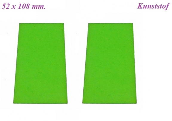 == 2 Zijkant glaasjes = Wuba = kunststof= 32504