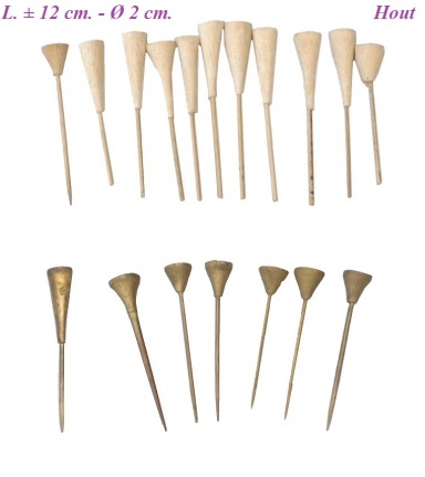 18 Trompetten = op maat maken = hout = 32527