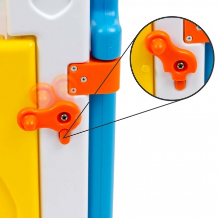 Playpen - grondbox - kunststof multi-color 8 panelen - Afbeelding 4
