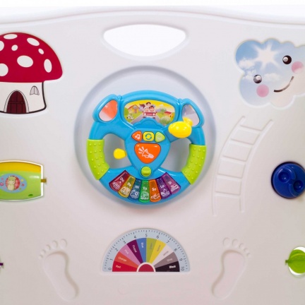 Playpen - grondbox - kunststof multi-color 8 panelen - Afbeelding 5