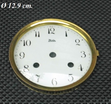 Pendule deur / wijzerplaat = bol glas = 29747