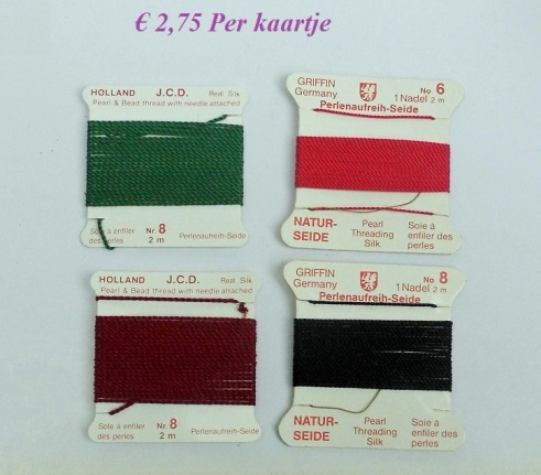 Rijggaren voor trekkoord = natuurzijde = 32852