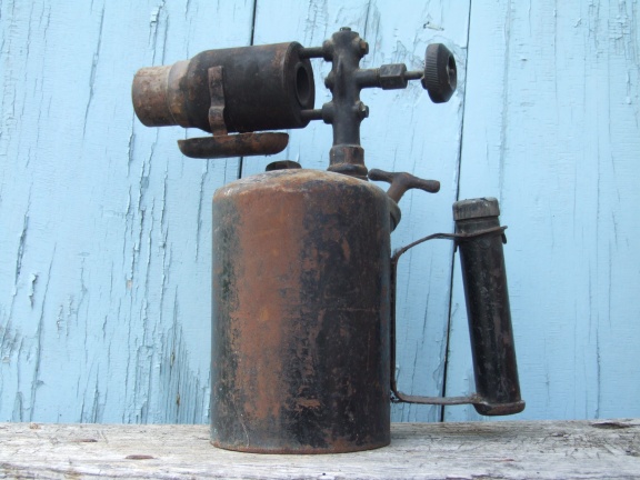 oude benzine brander